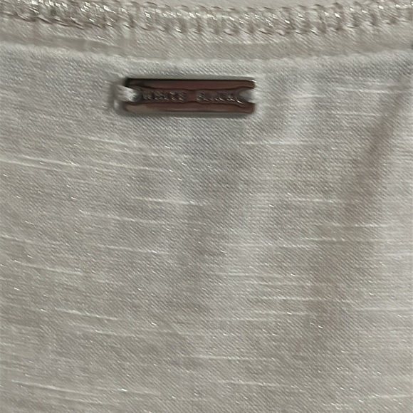 White V-Neck Women's Top WHITE HOUSE BLACK MARKET LARGE EXCELLENT NEW CONDITION - Picture 5 of 9